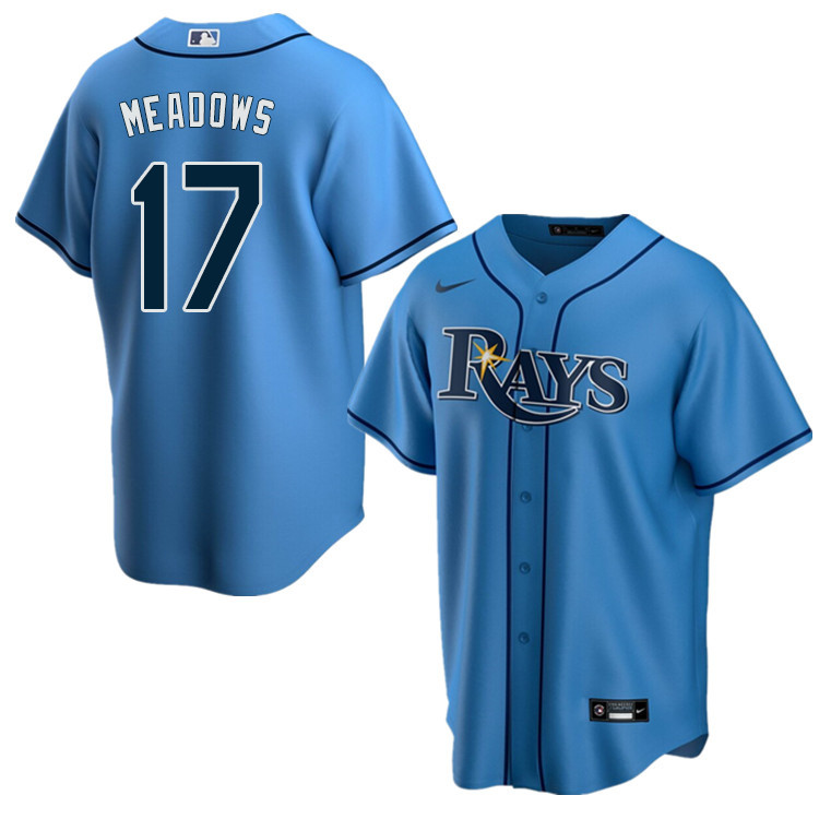 Nike Men #17 Austin Meadows Tampa Bay Rays Baseball Jerseys Sale-Light Blue